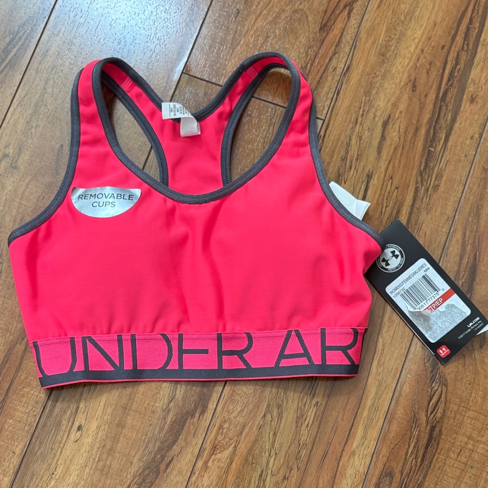 Under Armour Women's Bright Pink Sports Bra